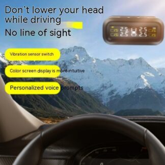 TPMS Solaire Sans Fil – Surveillance Pression Pneus Temps Réel, 4 Capteurs Externes