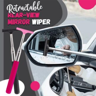 Essuie-Glace Rétroviseur Portable Rétractable – Raclette Télescopique 98cm, Noir ou Rose